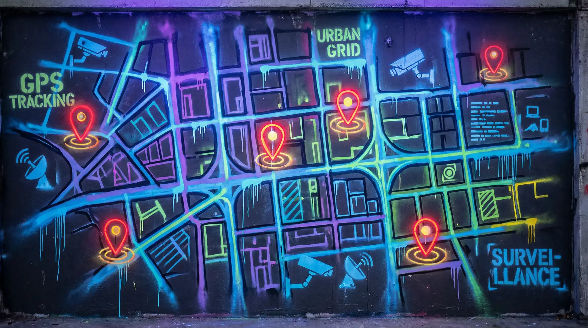 画面最好的网络游戏 狗仔追踪地图 - 城市涂鸦风格